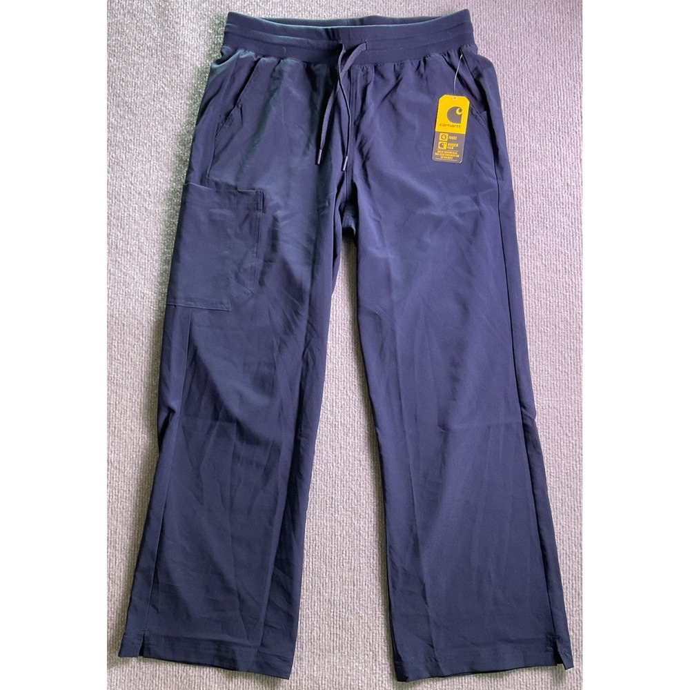Carhartt Force Scrub Pants Women's Navy Petite Small